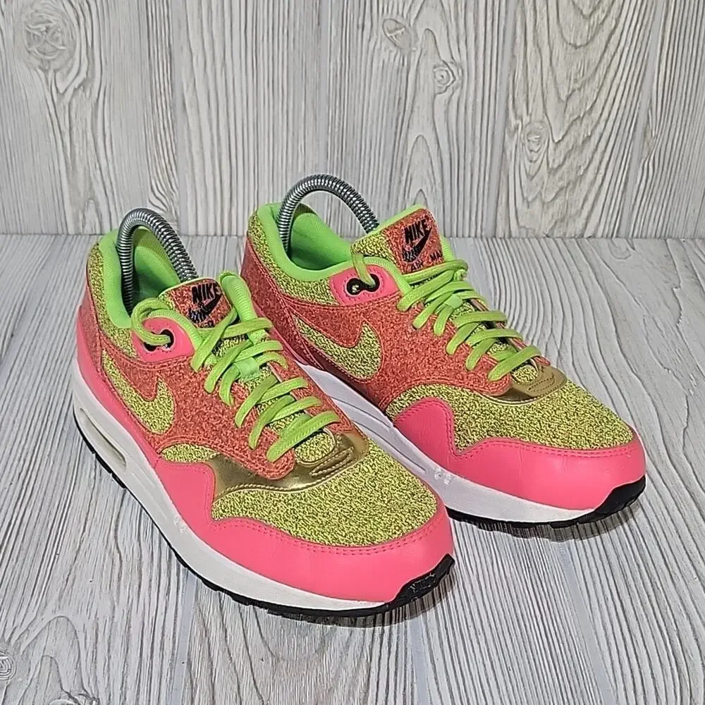 Nike Air Max 1 SE 'Ghost Green/ Hot Punch' Women's 8 - Picture 9 of 13